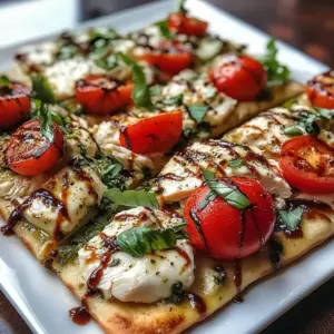 Chicken Caprese Flatbread