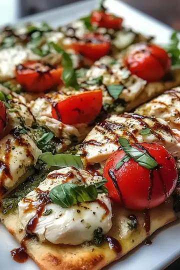 Chicken Caprese Flatbread