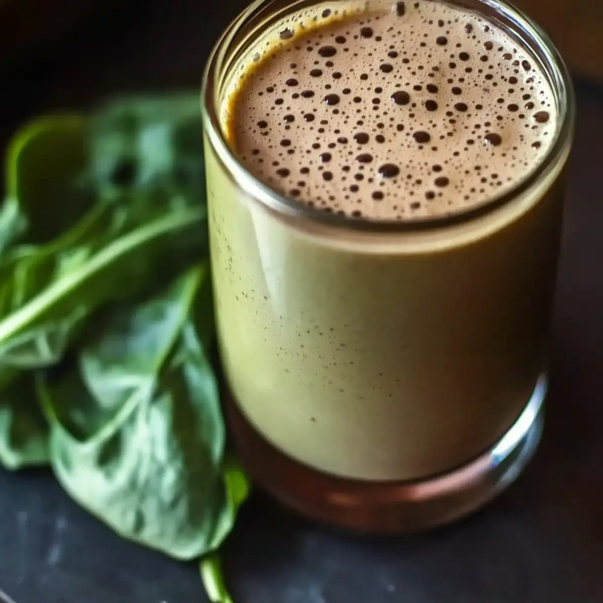 Chocolate Spinach Smoothie