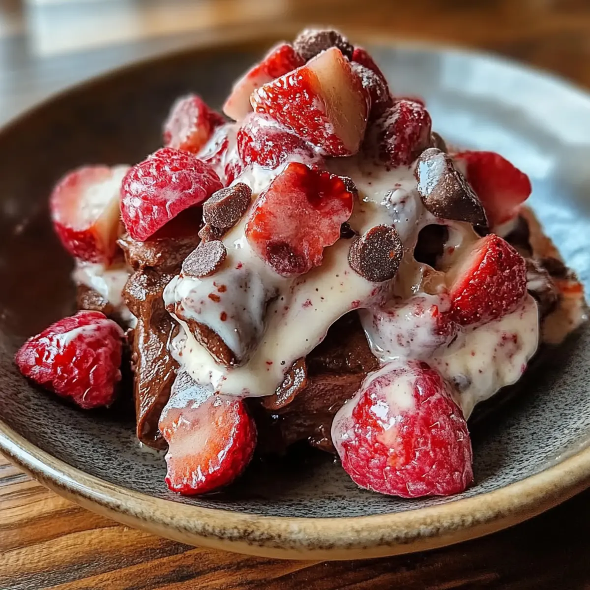Chocolate Strawberry Greek Yogurt Clusters