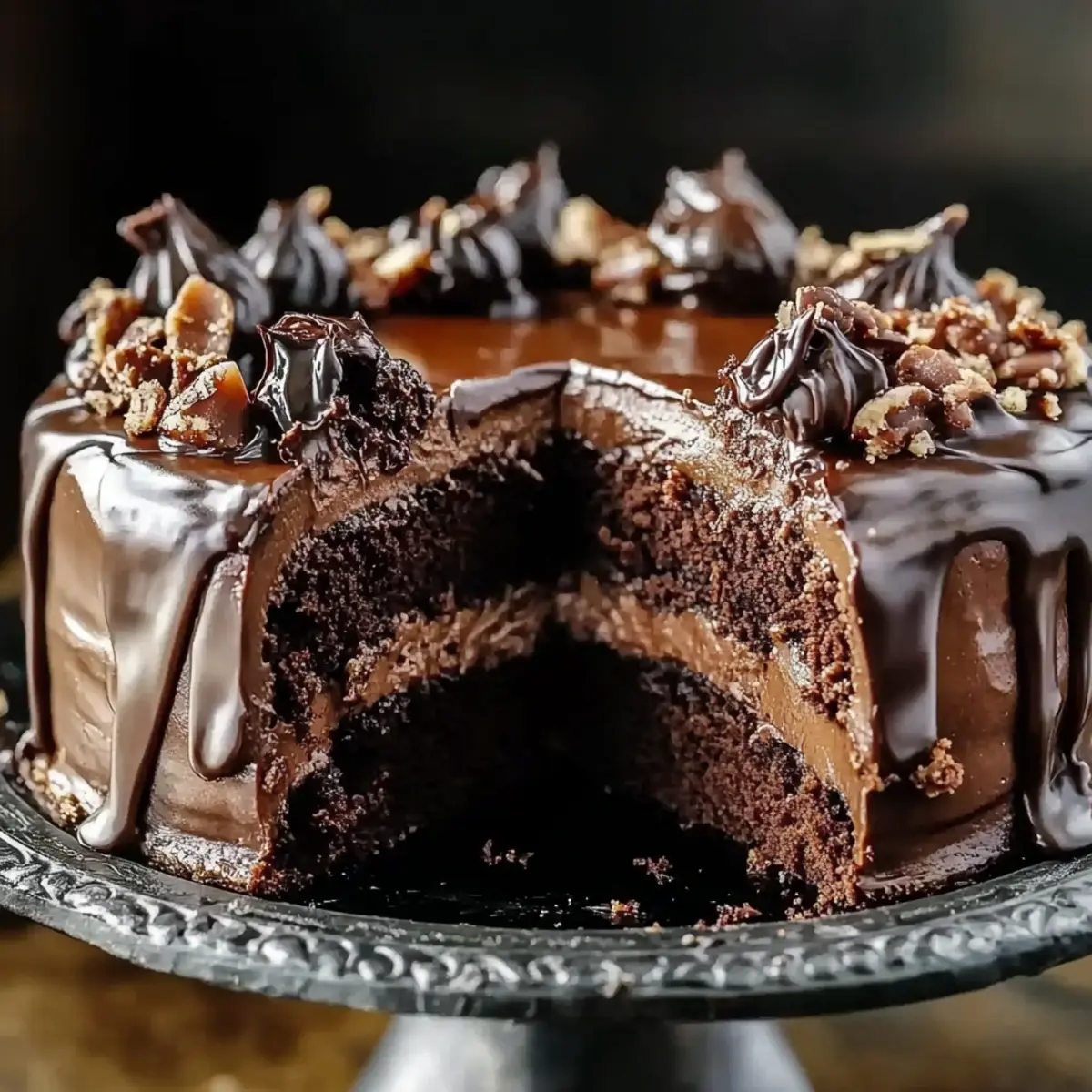 Chocolate Turtle Cake