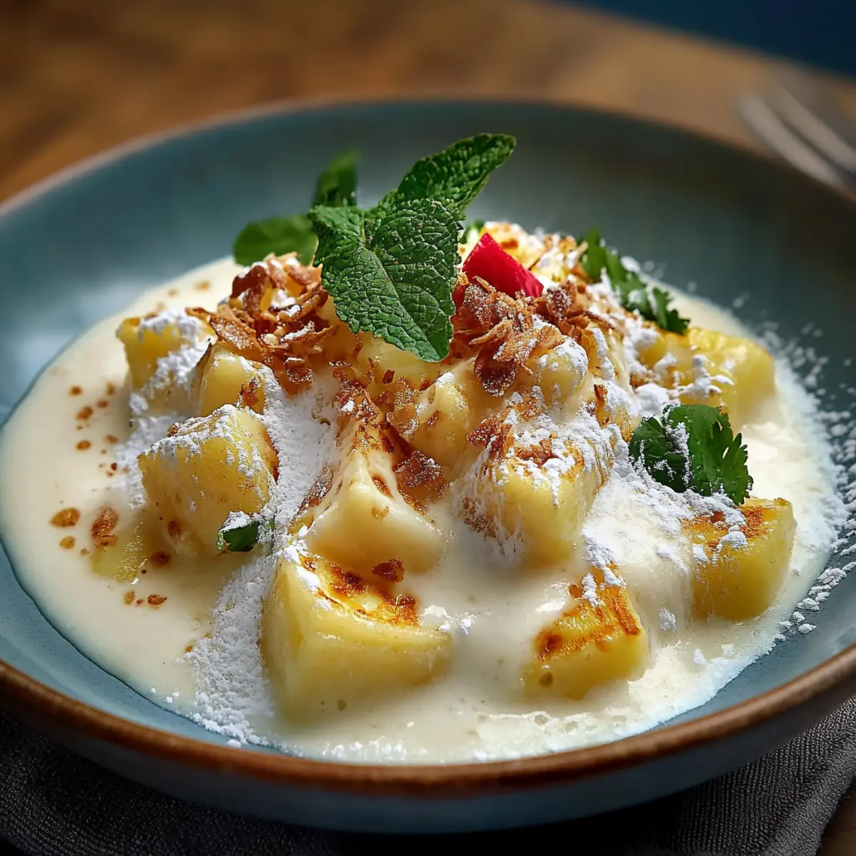 Creamy Frozen Tropical Pins Colada