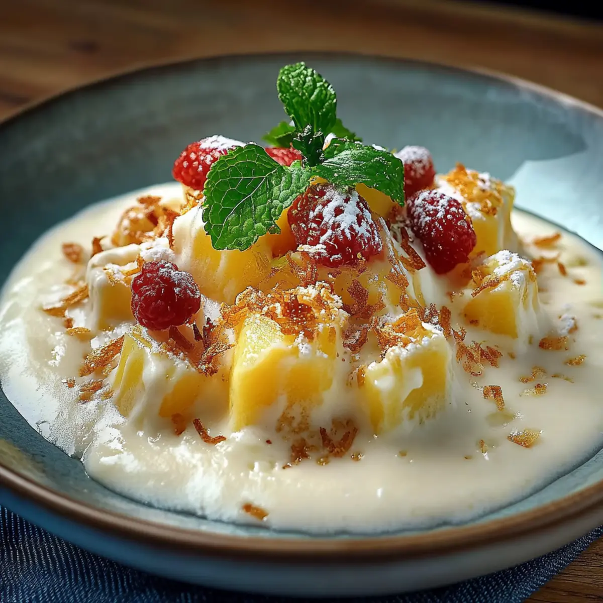 Creamy Frozen Tropical Pins Colada