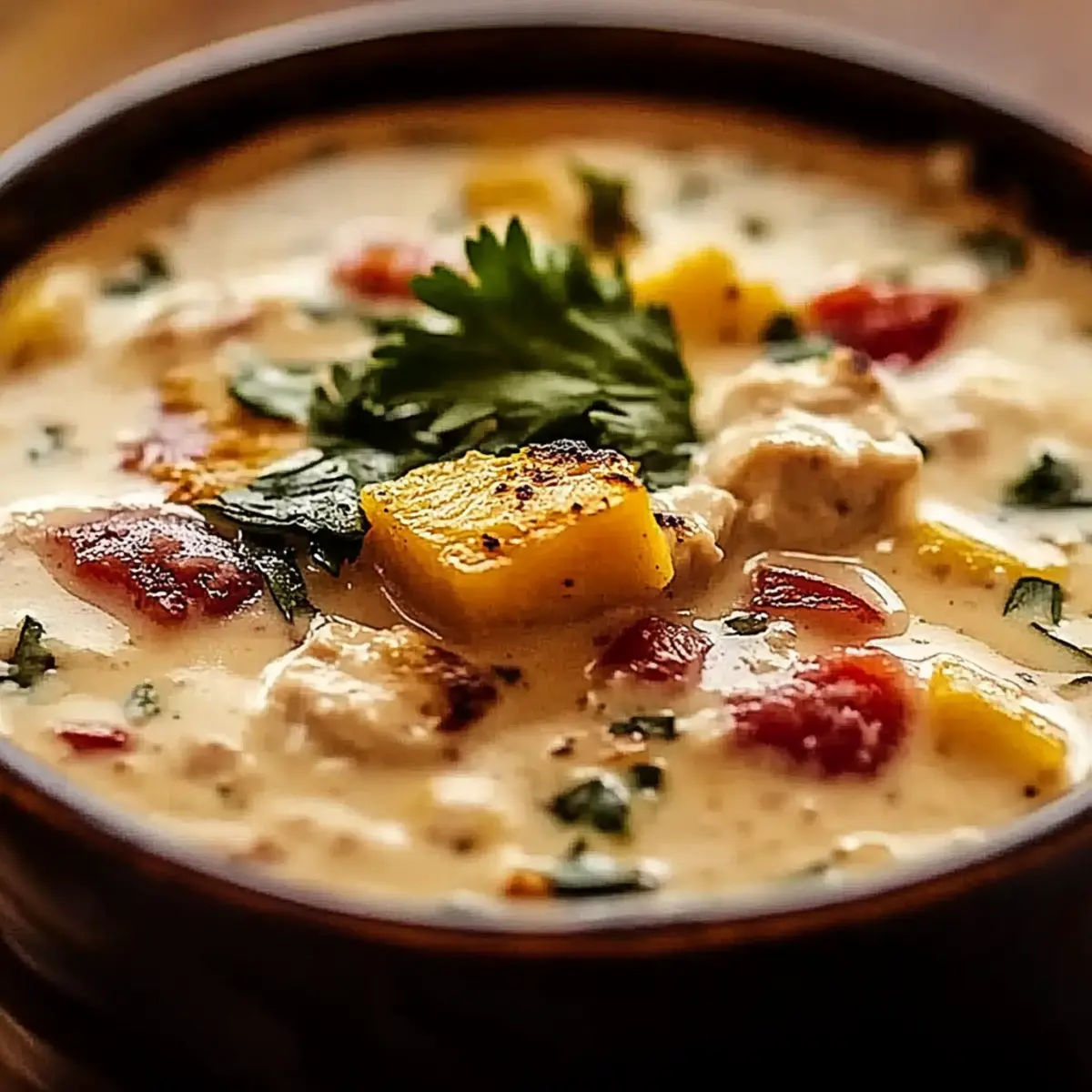 Creamy Southwestern White Chicken Chili