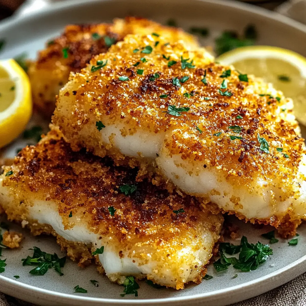 Crispy Air Fryer Parmesan Cod