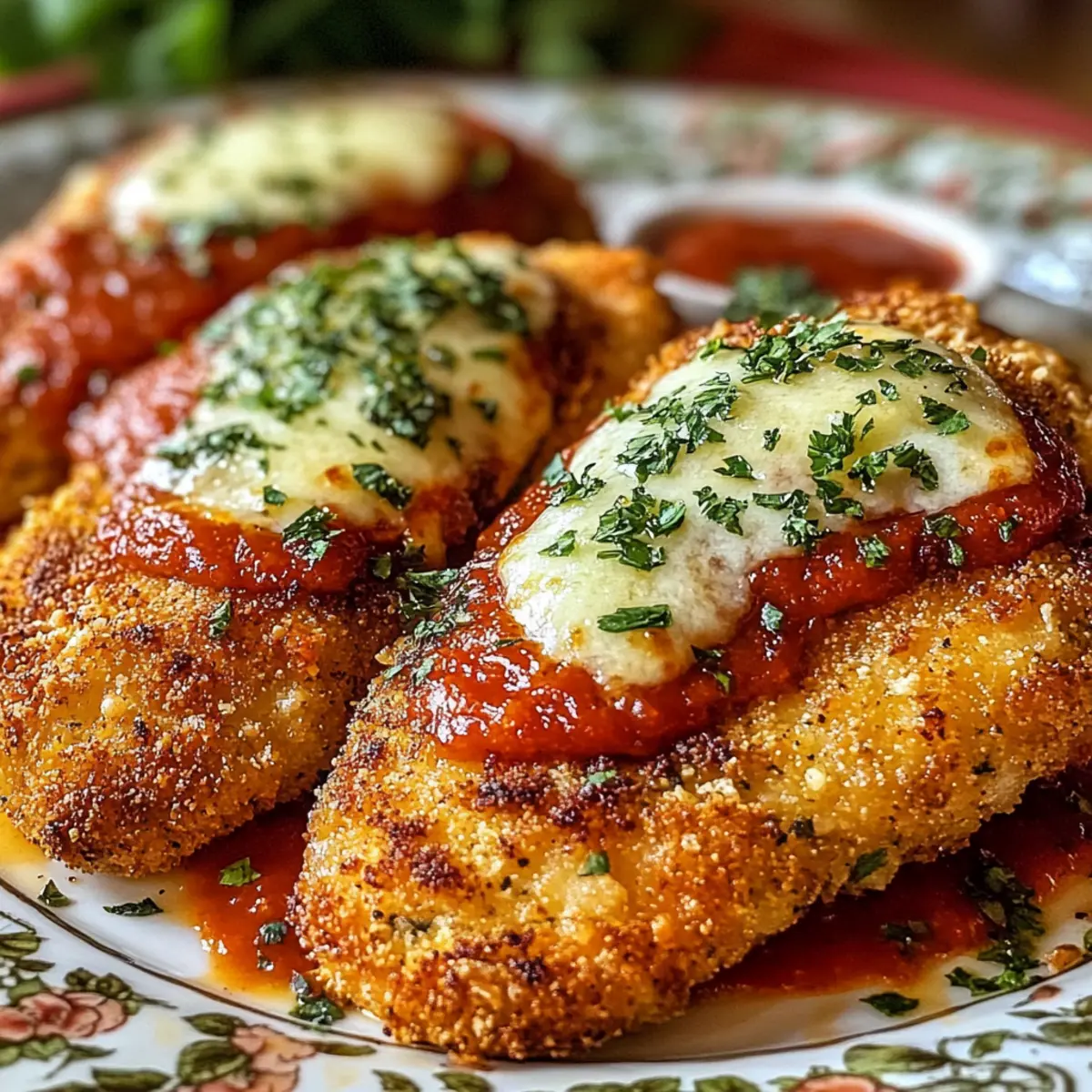 Crispy Baked Italian Chicken Parmesan