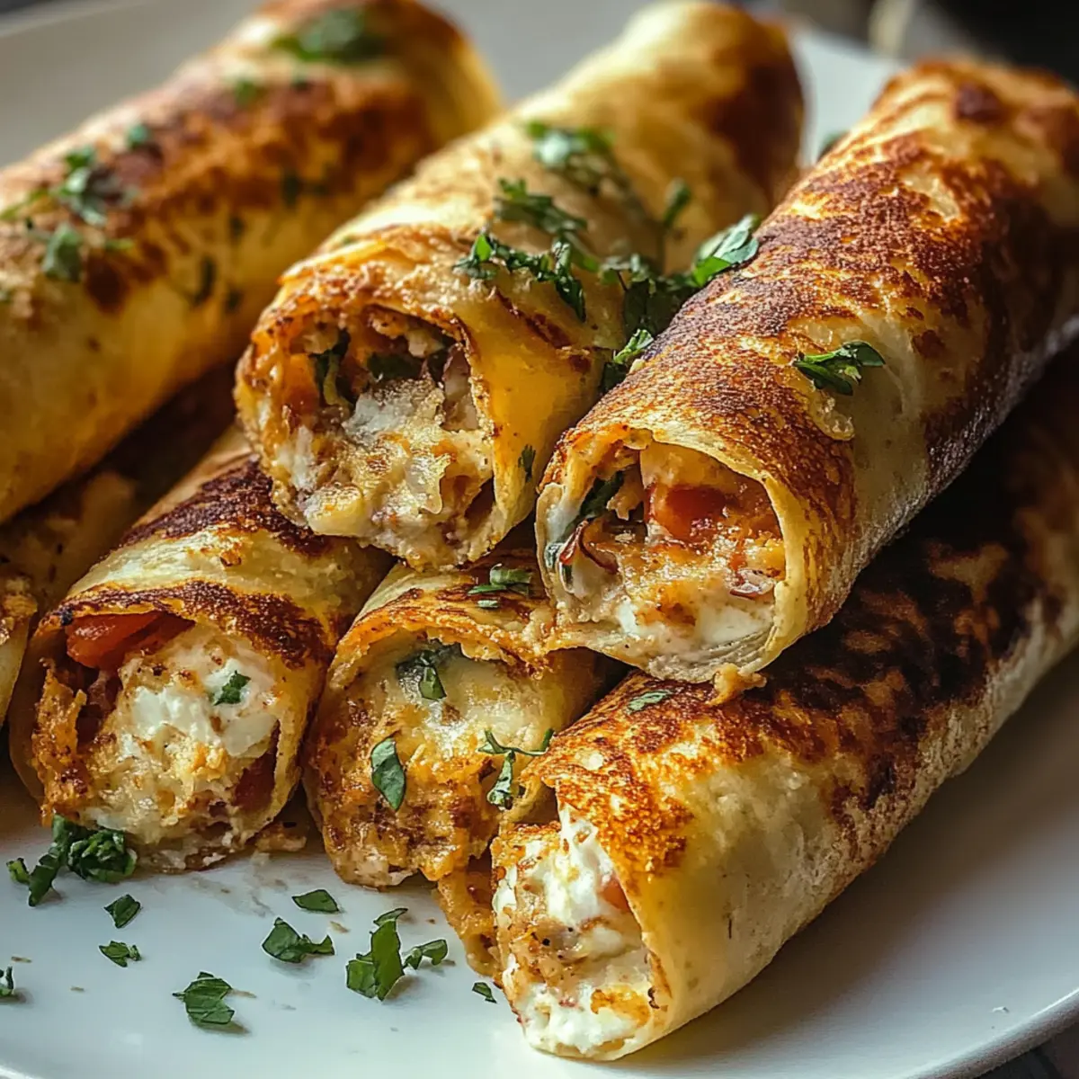 Crispy Crab And Shrimp Queso Taquitos