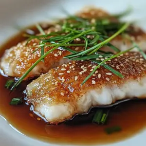Flaky Cod With Ginger Soy Glaze