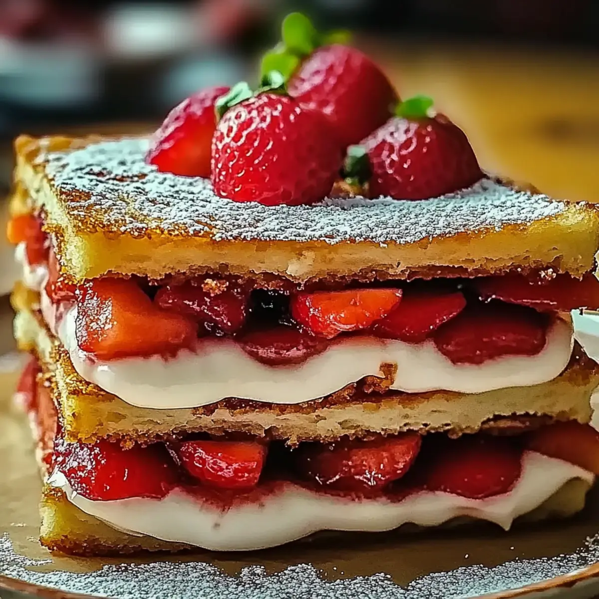 Fried Strawberry Cheesecake Sandwiches