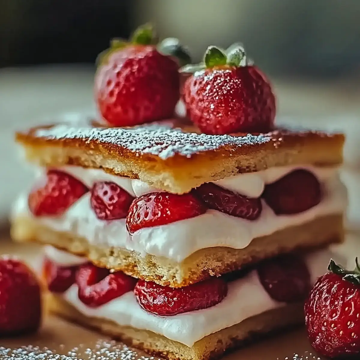 Fried Strawberry Cheesecake Sandwiches