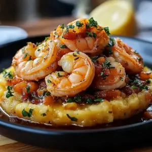 Garlic Shrimp Mofongo
