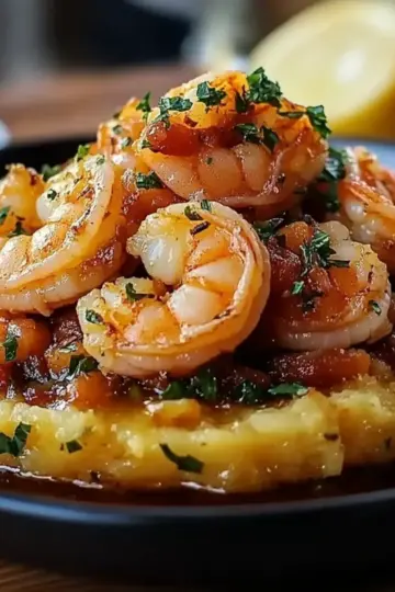 Garlic Shrimp Mofongo