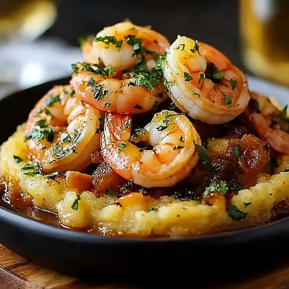 Garlic Shrimp Mofongo