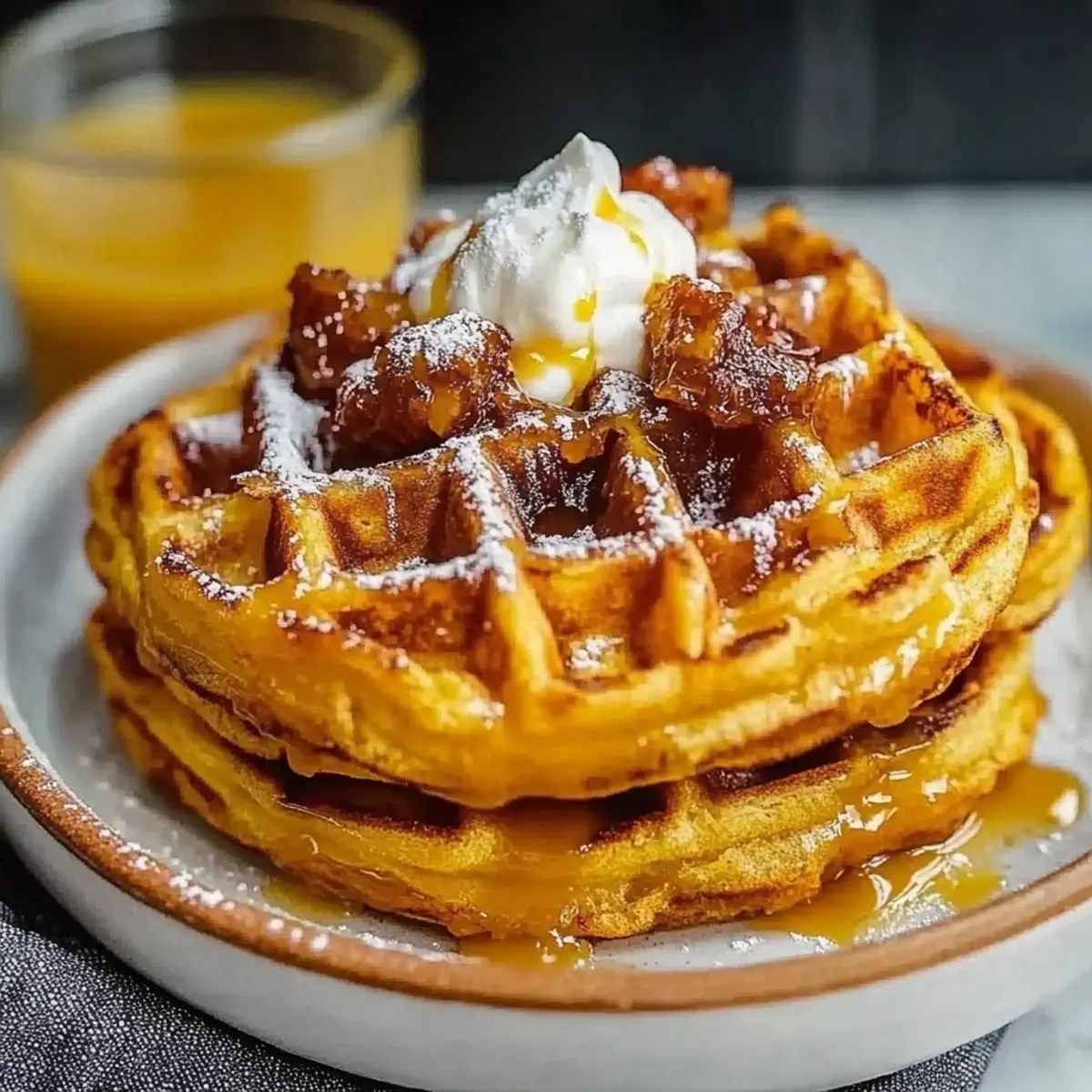 Gluten Free Sweet Potato Waffles