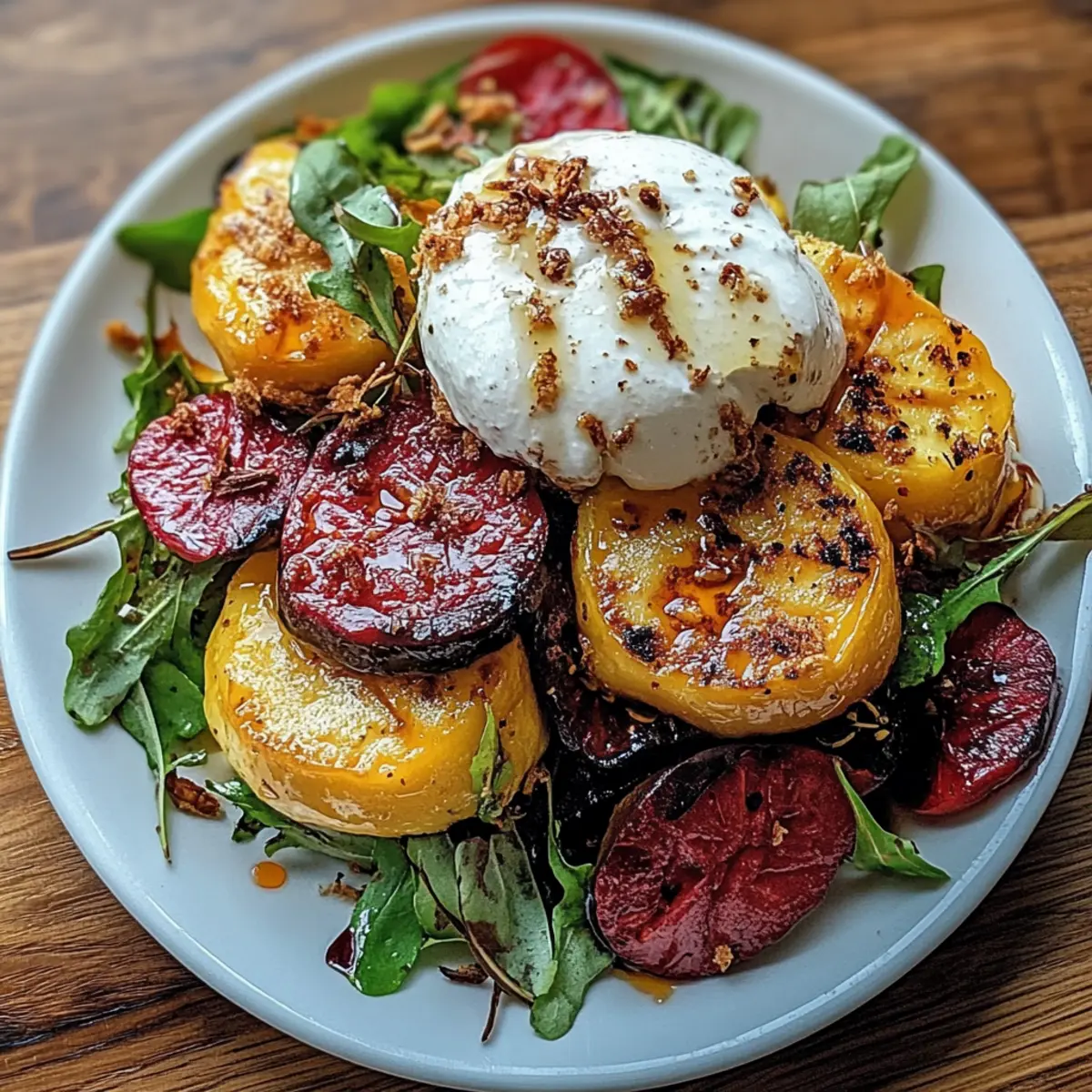 Golden Beets Burrata Sweet Potato