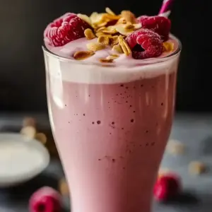 Greek Yogurt Raspberry Protein Shake