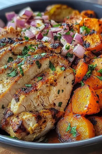Grilled Chicken & Sweet Potato Bowl