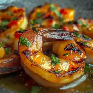 Grilled Shrimp With Spicy Mango Lime Coulis