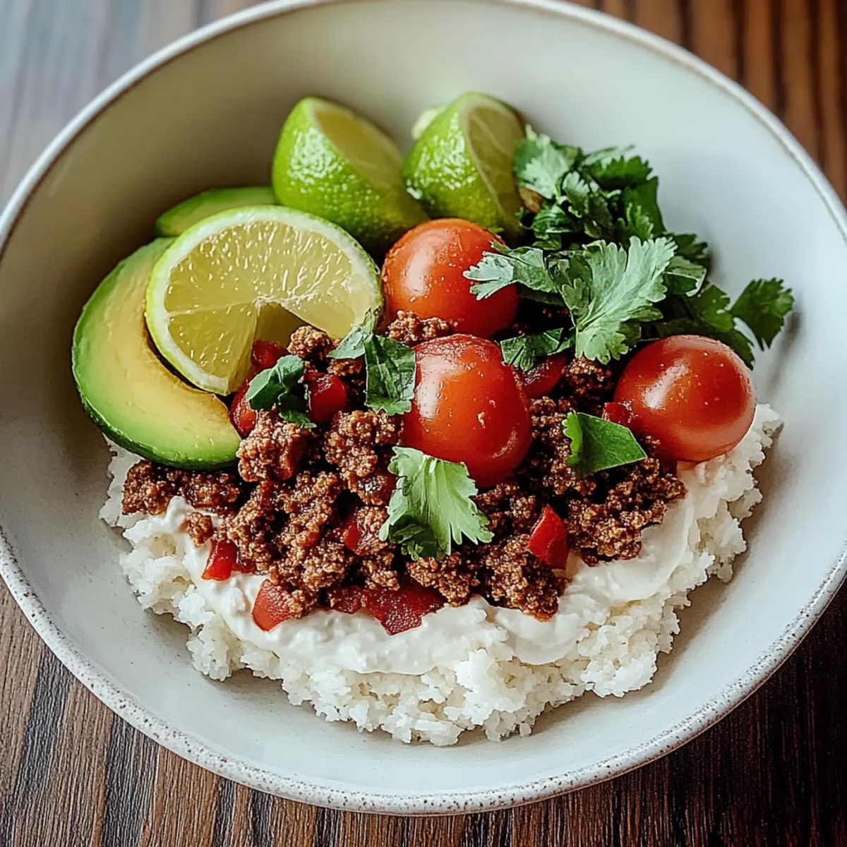 Ground Beef Hot Honey Bowl