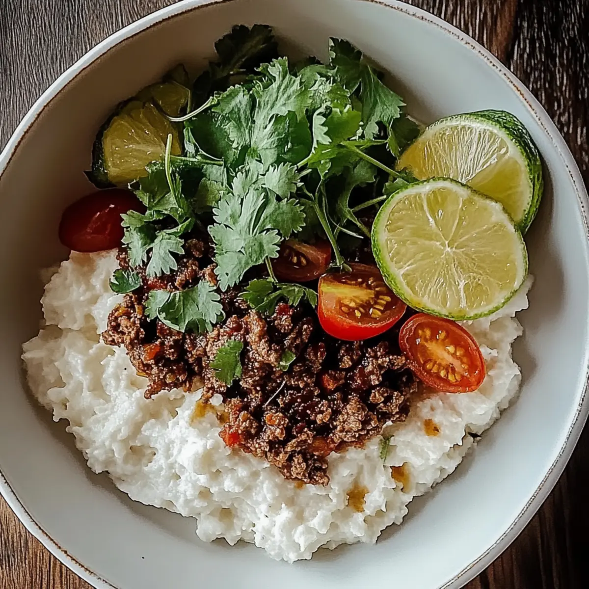 Ground Beef Hot Honey Bowl