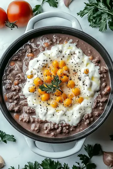 Ground Beef Stroganoff