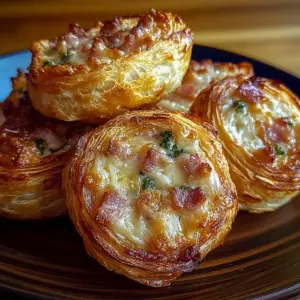 Ham and Cheese Puff Pastry Swirls