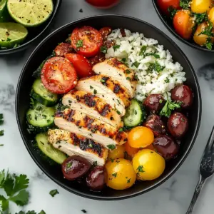 Healthy Greek Chicken Bowls