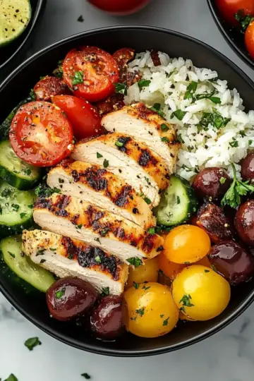 Healthy Greek Chicken Bowls