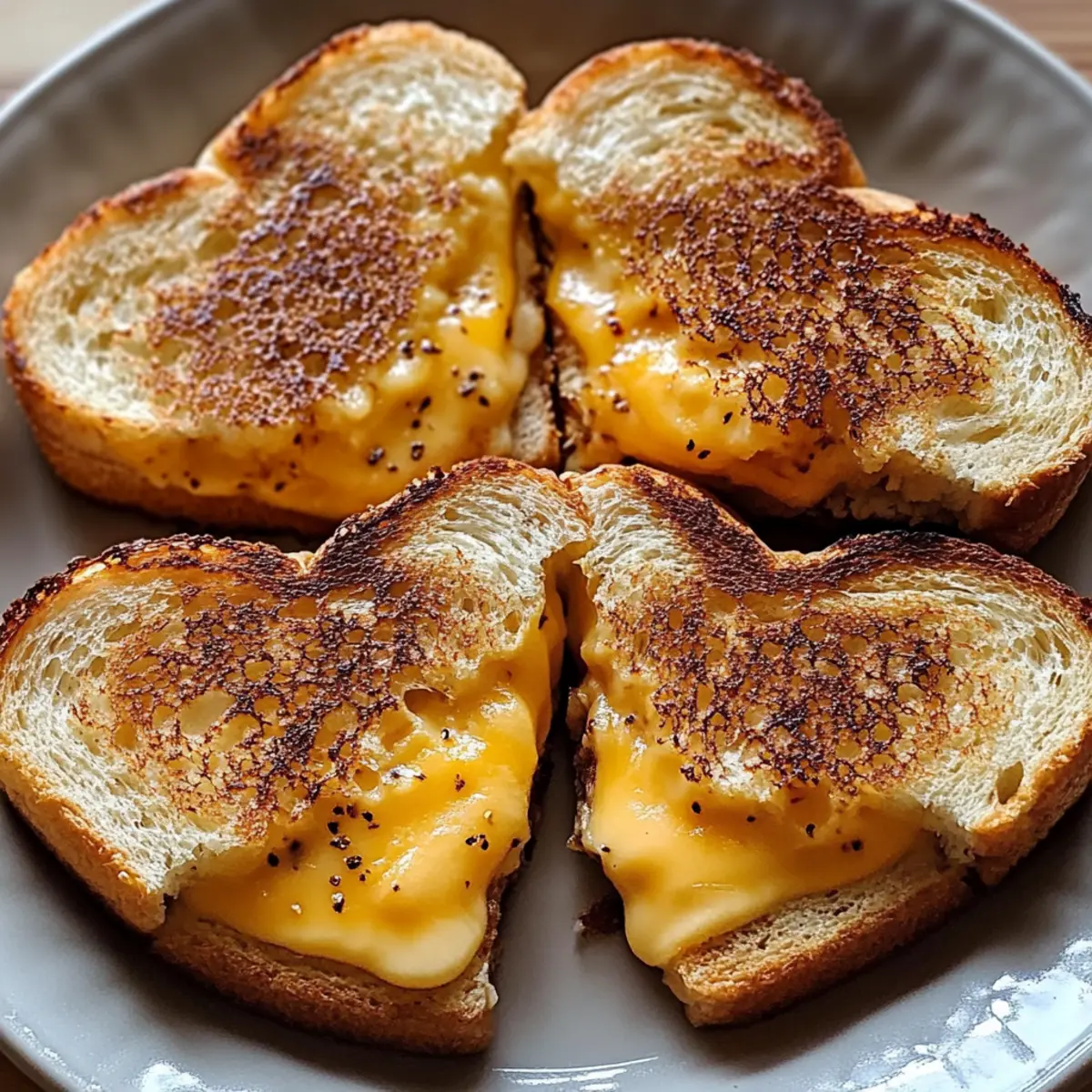 Heart-Shaped Grilled Cheese Dippers