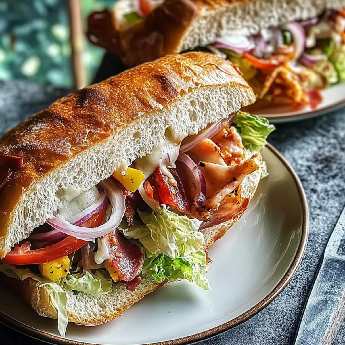 Italian Grinder Salad Sandwich