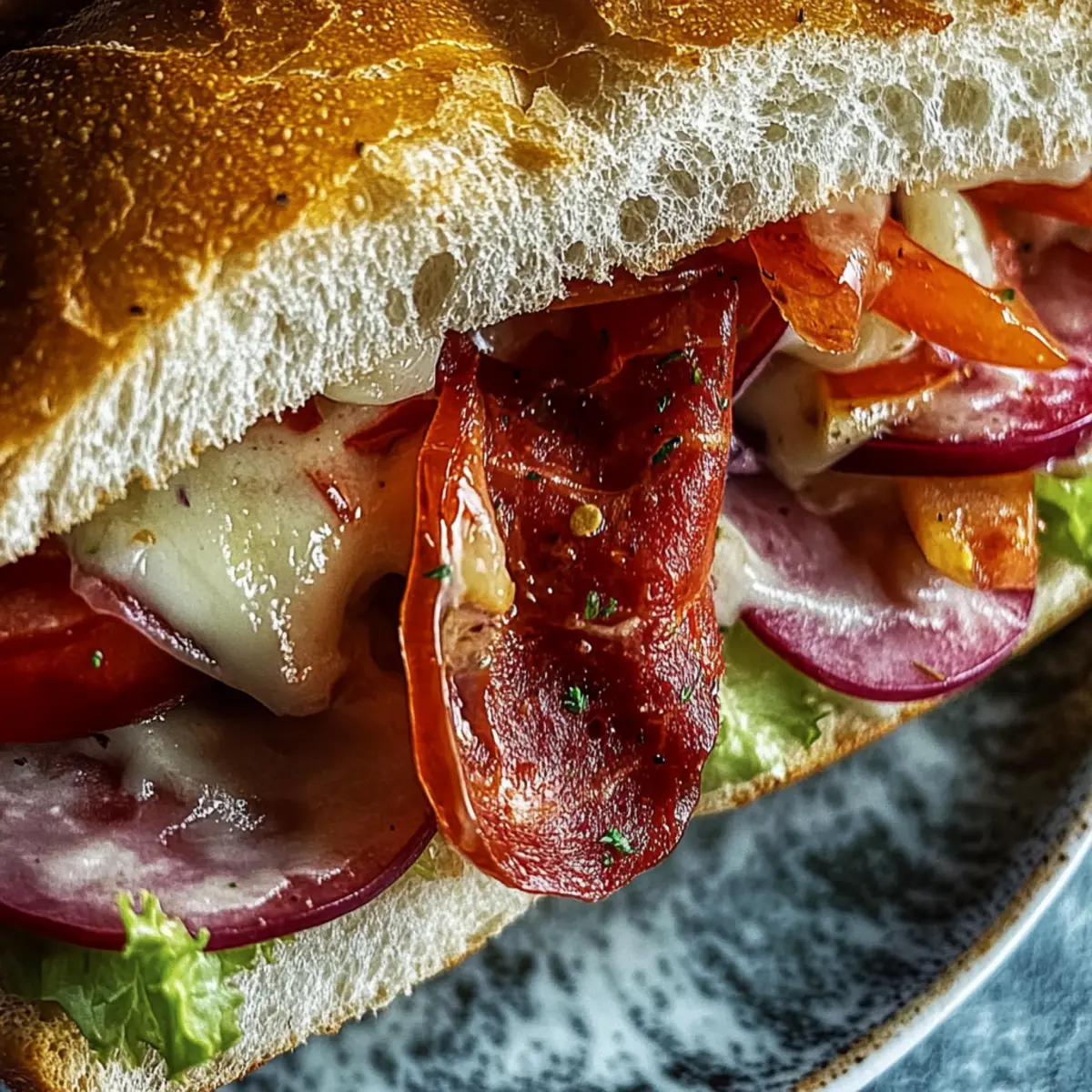 Italian Grinder Salad Sandwich