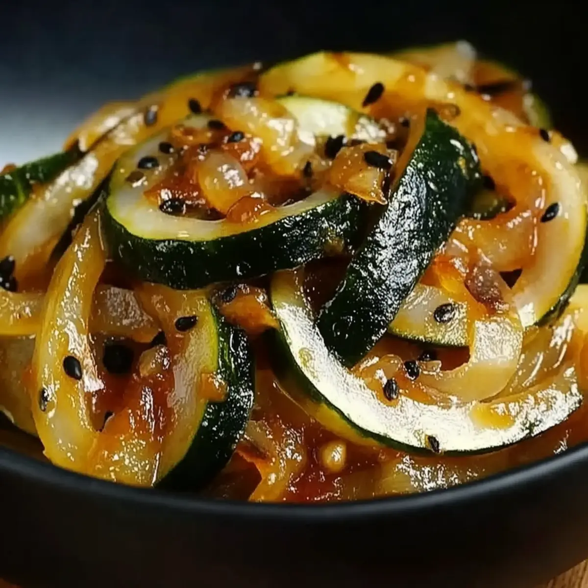 Japanese Zucchini & Onion Stir-Fry