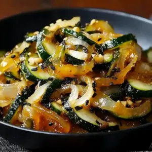 Japanese Zucchini & Onion Stir-Fry