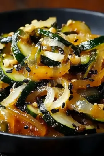 Japanese Zucchini & Onion Stir-Fry