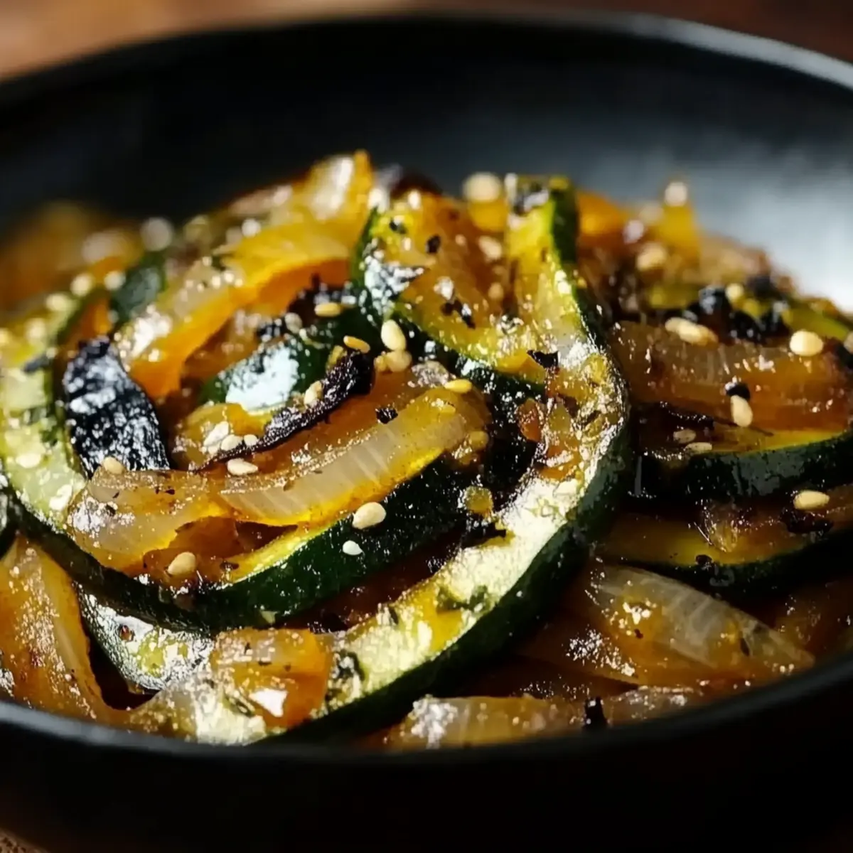 Japanese Zucchini & Onion Stir-Fry