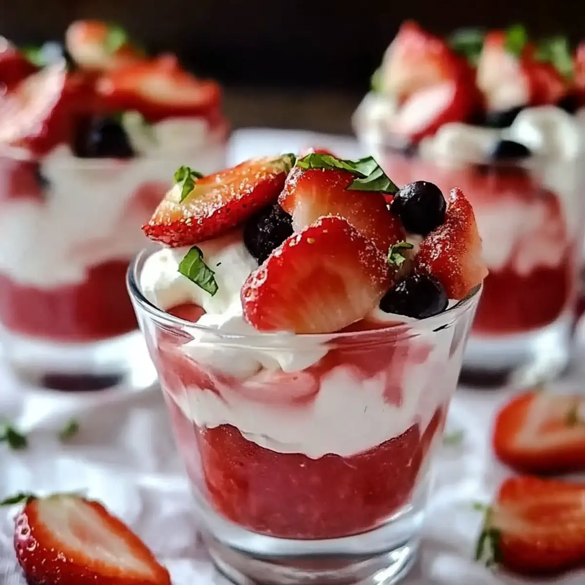 Jell-O Strawberry Parfait
