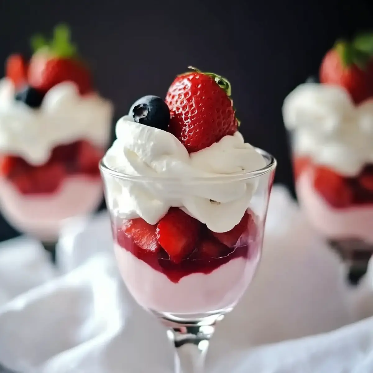 Jell-O Strawberry Parfait