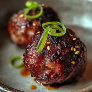 Korean BBQ Meatballs