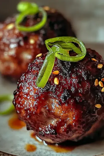 Korean BBQ Meatballs