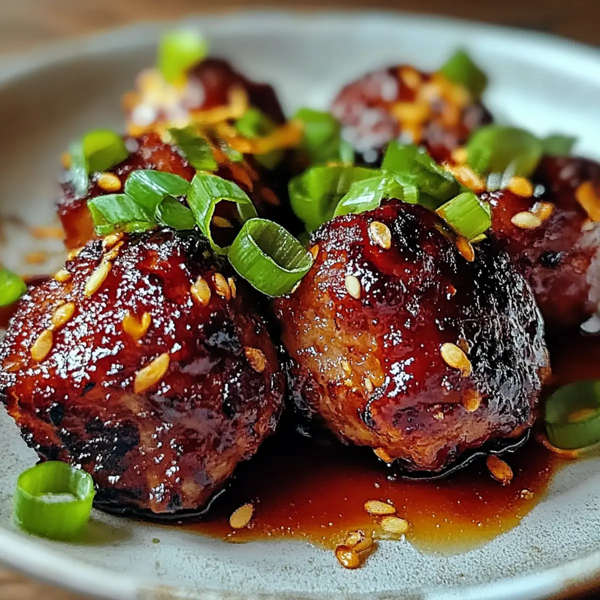 Korean BBQ Meatballs