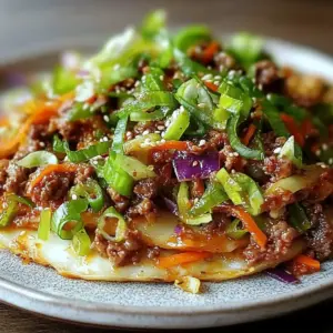 Low-Carb Mongolian Ground Beef and Cabbage