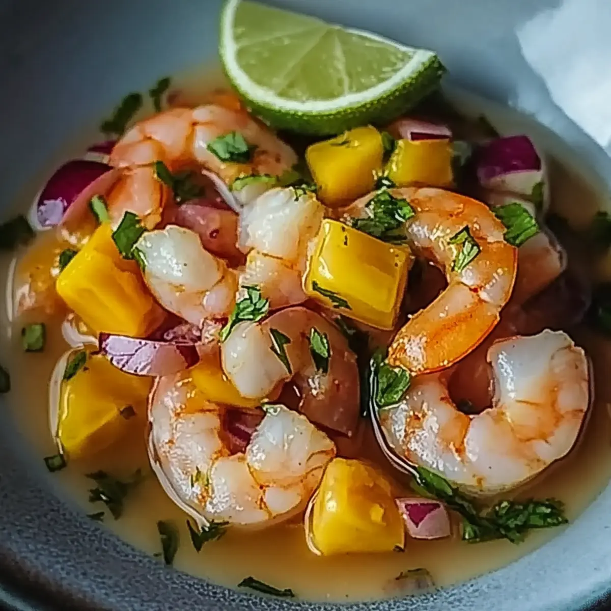 Mango Shrimp Ceviche with Avocado