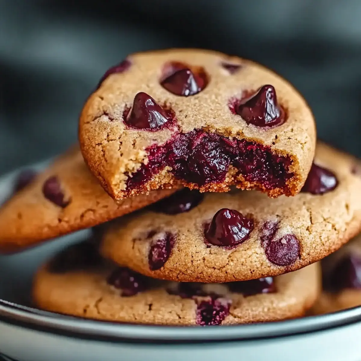 Maraschino Cherry Chocolate Chip Cookies