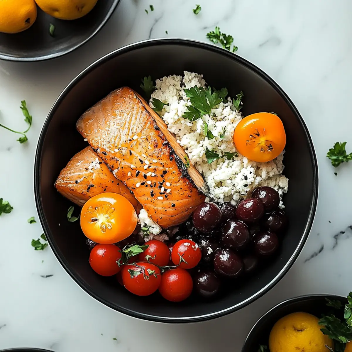 Mediterranean Salmon Bowl