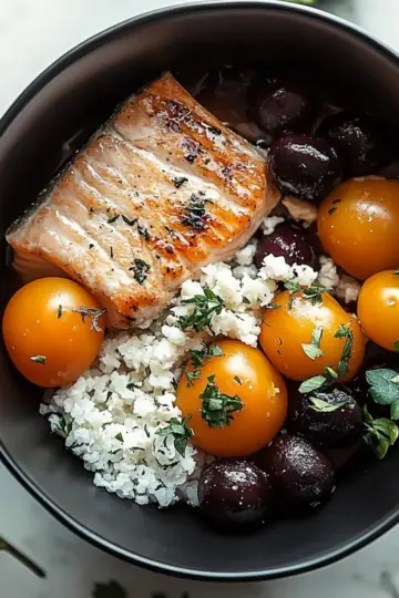 Mediterranean Salmon Bowl