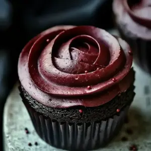 Midnight Rose Garden Cupcakes