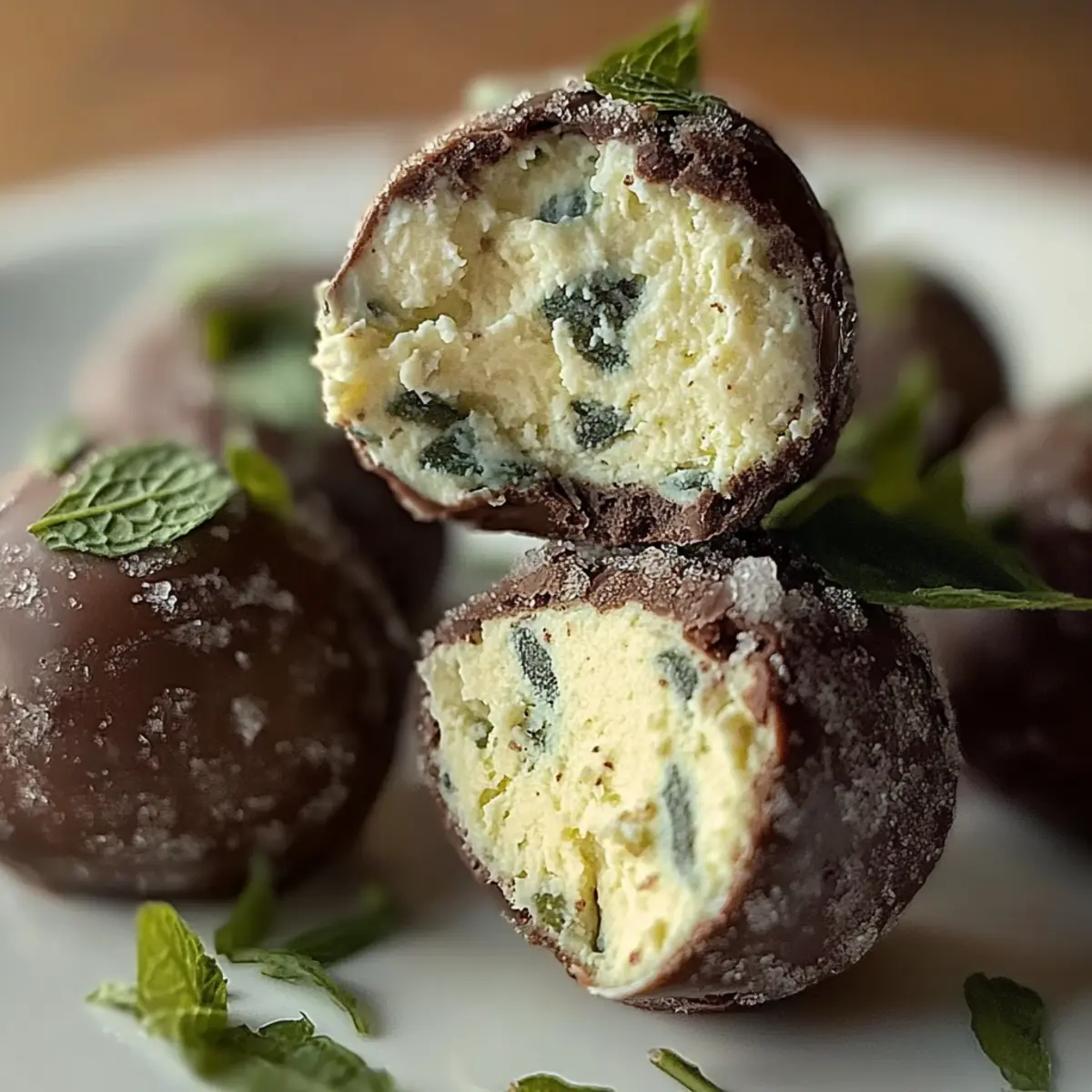 Mint Chocolate Chip Truffles