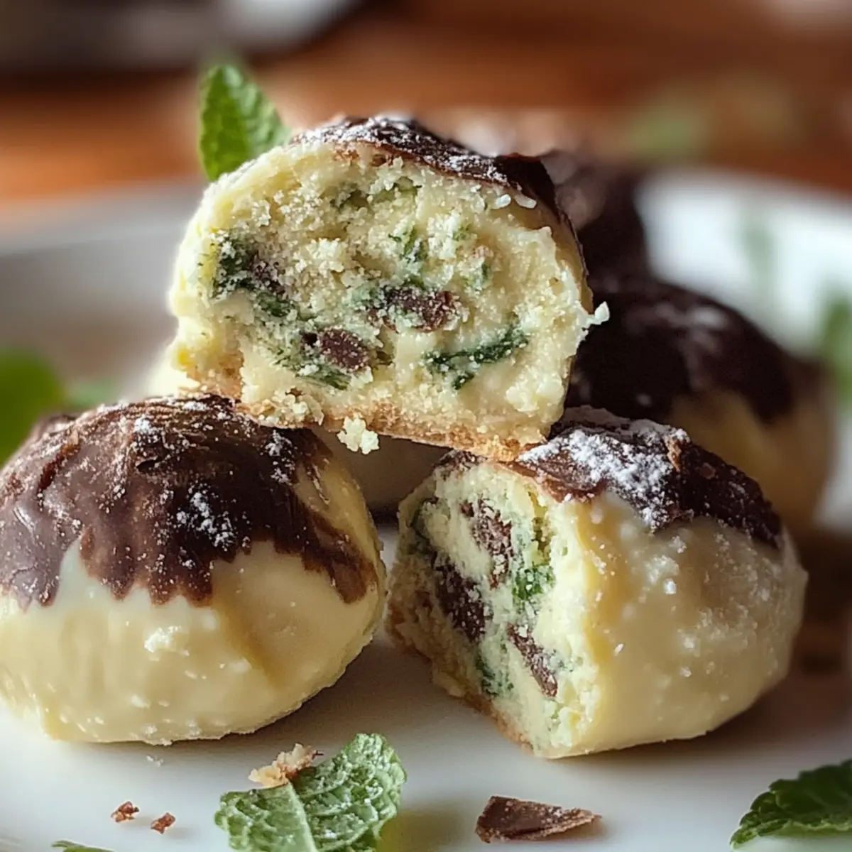 Mint Chocolate Chip Truffles