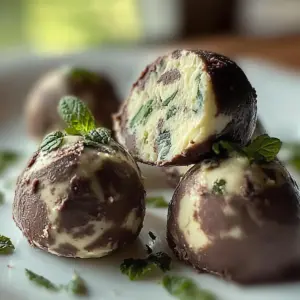 Mint Chocolate Chip Truffles