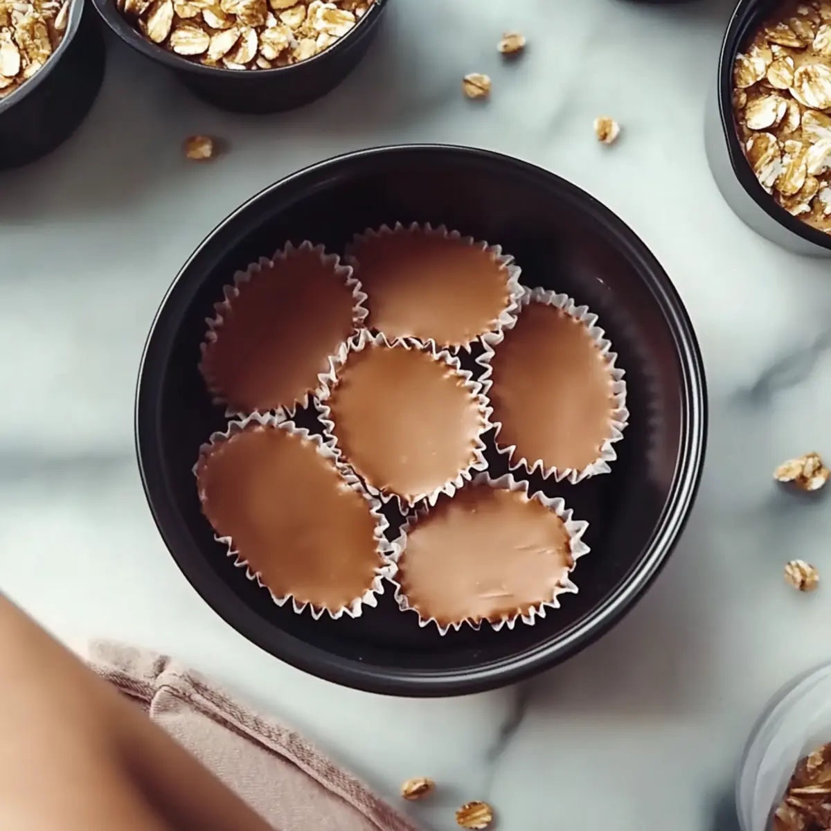 No Bake Peanut Butter Oat Cups